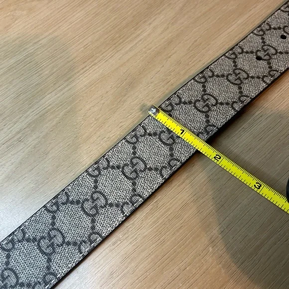 GG Marmont Reversible GG Supreme/Leather Size 85/34 - Picture 6 of 9